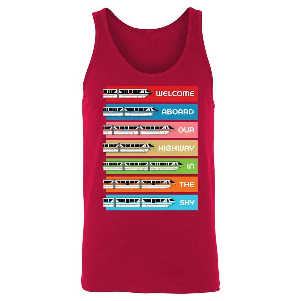 Unisex Jersey Tank - Black - Red - 6