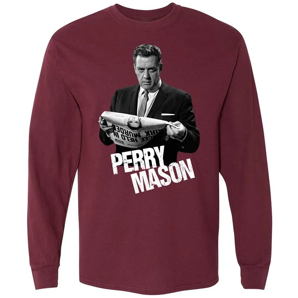 Long Sleeve T-Shirt - M9KSE5RX - Maroon - 6