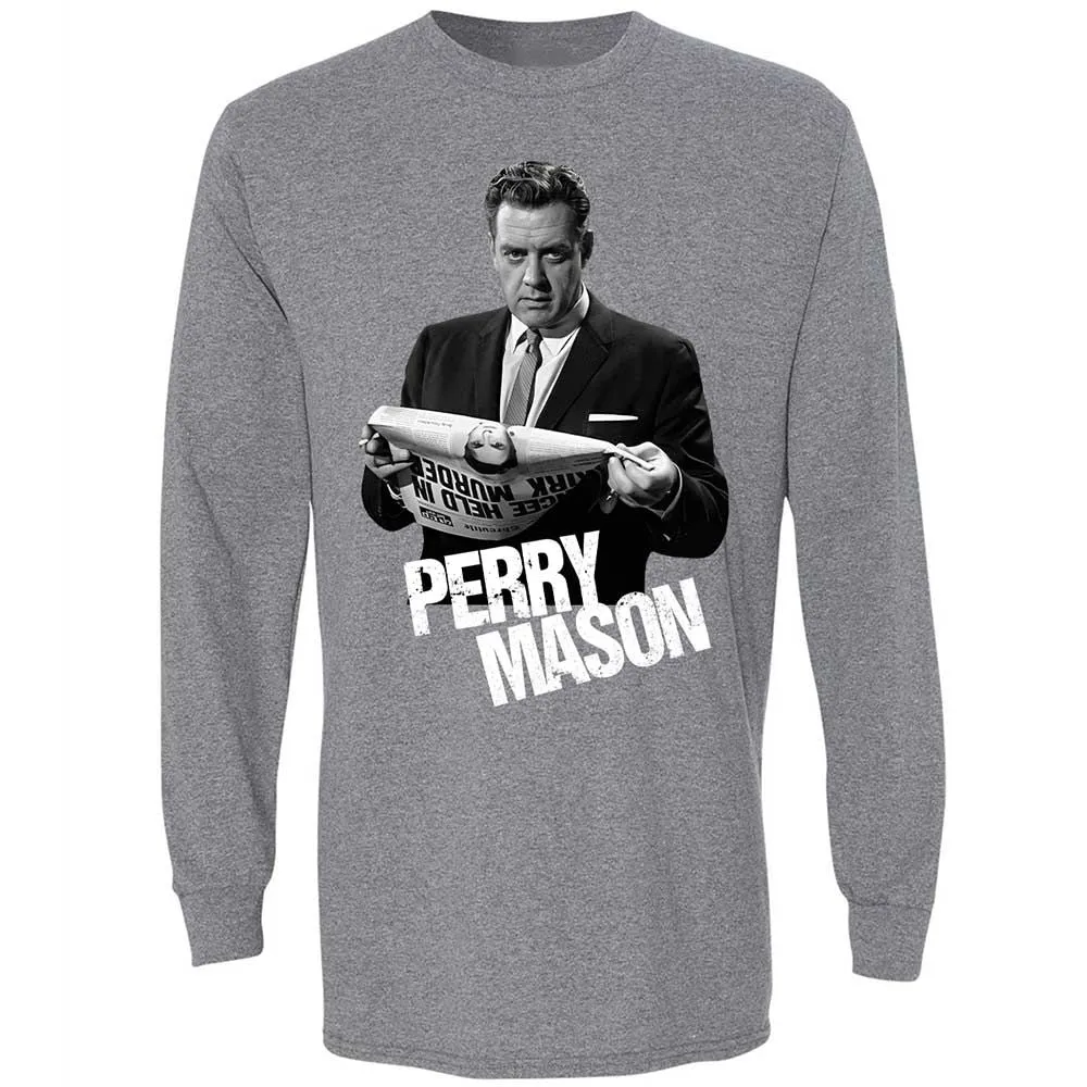 Long Sleeve T-Shirt - M9KSE5RX - Graphite Heather - 8