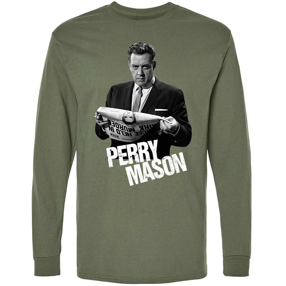 Long Sleeve T-Shirt - M9KSE5RX - Military Green - 9