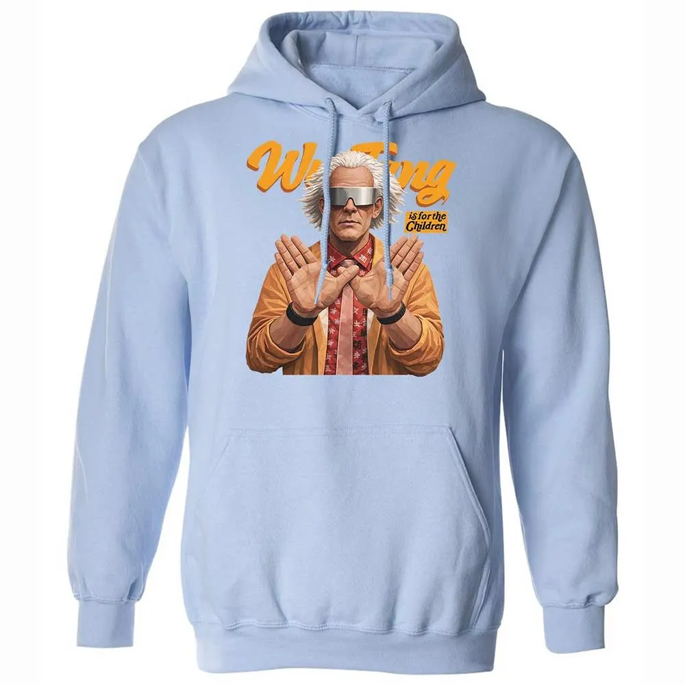 Classic Unisex Hoodie - Black - Light Blue - 17