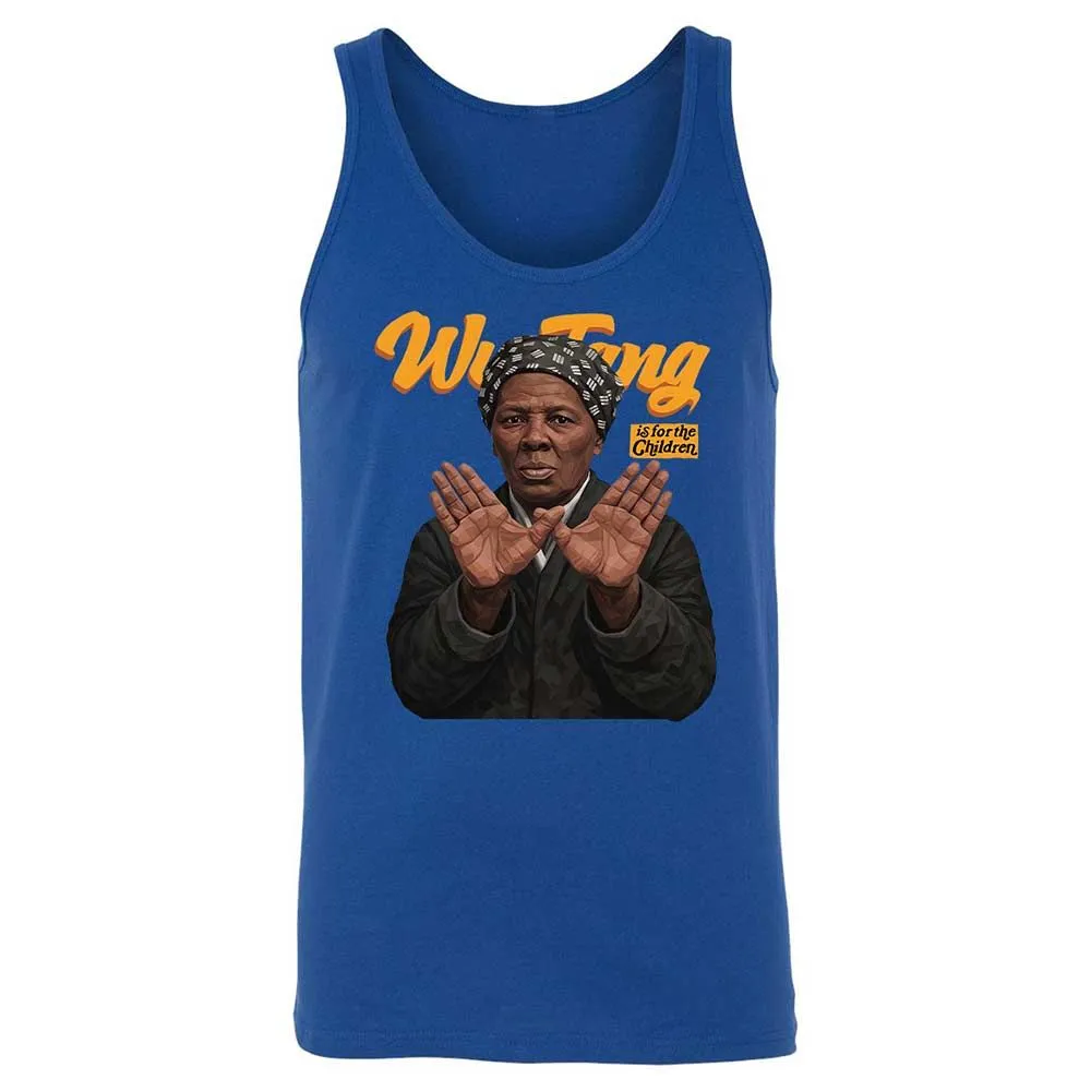 Unisex Jersey Tank - Black - True Royal - 3