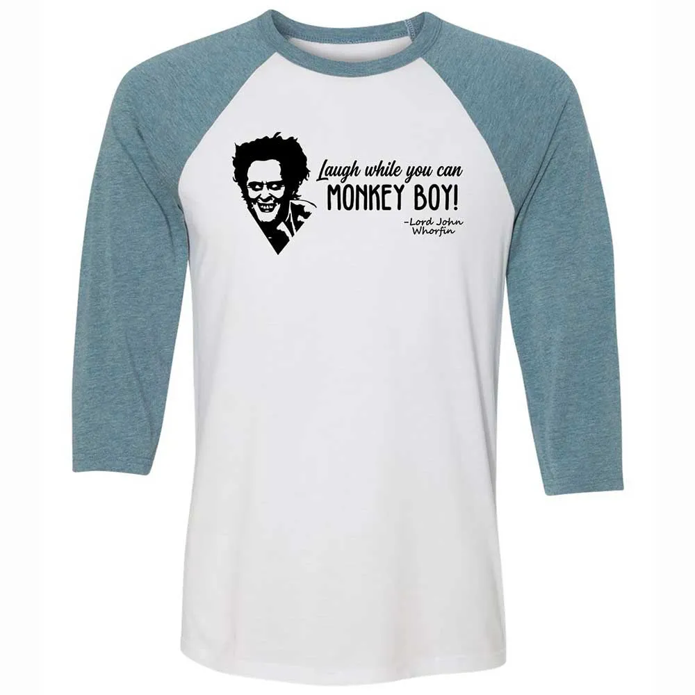 Laugh while you can - White/Denim - 3
