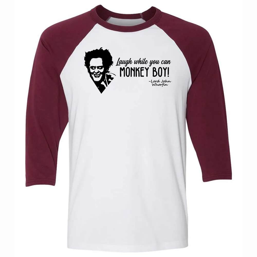 Laugh while you can - White/Maroon - 7