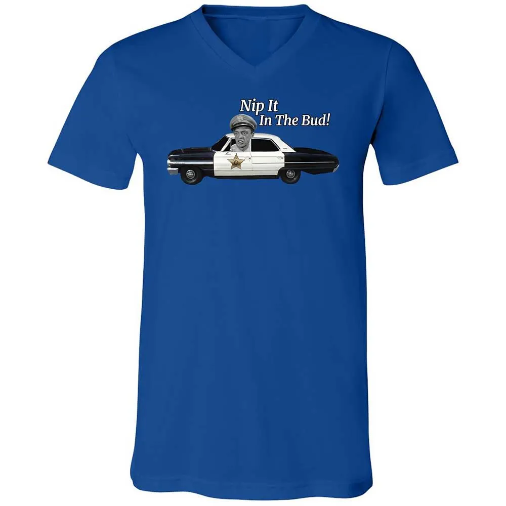 Unisex V-Neck T-Shirt - Z7DQBG1T - True Royal - 3