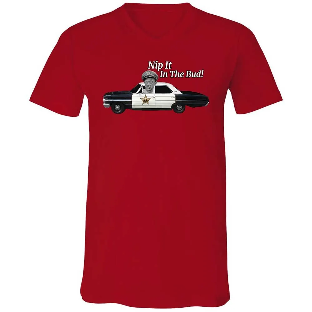 Unisex V-Neck T-Shirt - Z7DQBG1T - Red - 5