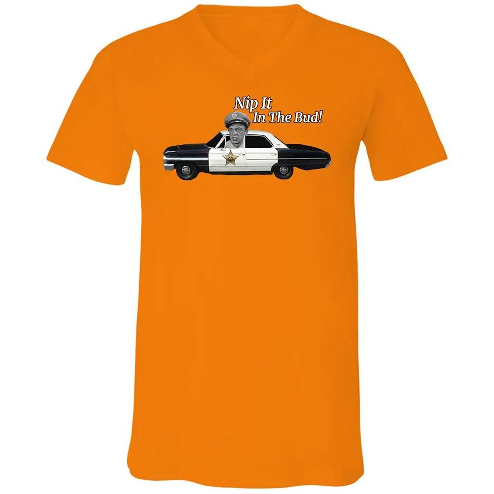 Unisex V-Neck T-Shirt - Z7DQBG1T - Orange - 7