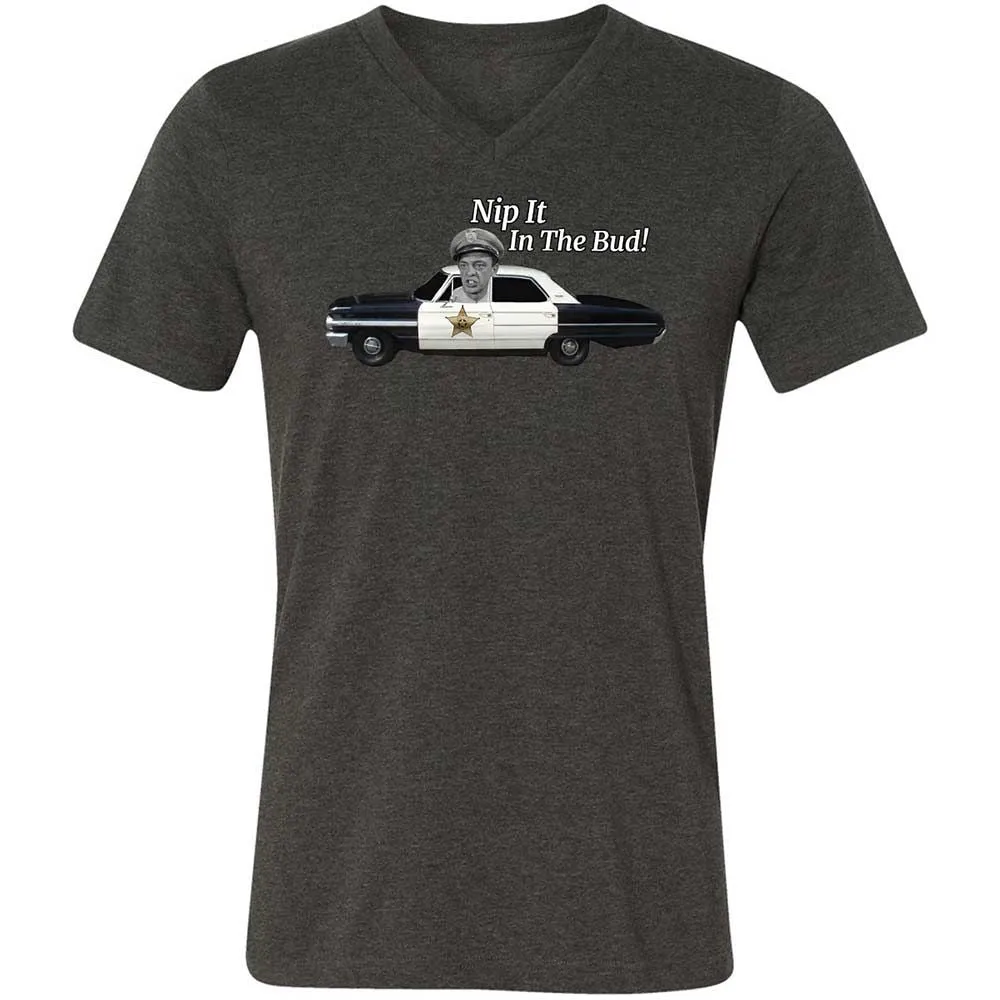 Unisex V-Neck T-Shirt - Z7DQBG1T - Dark Grey Heather - 8