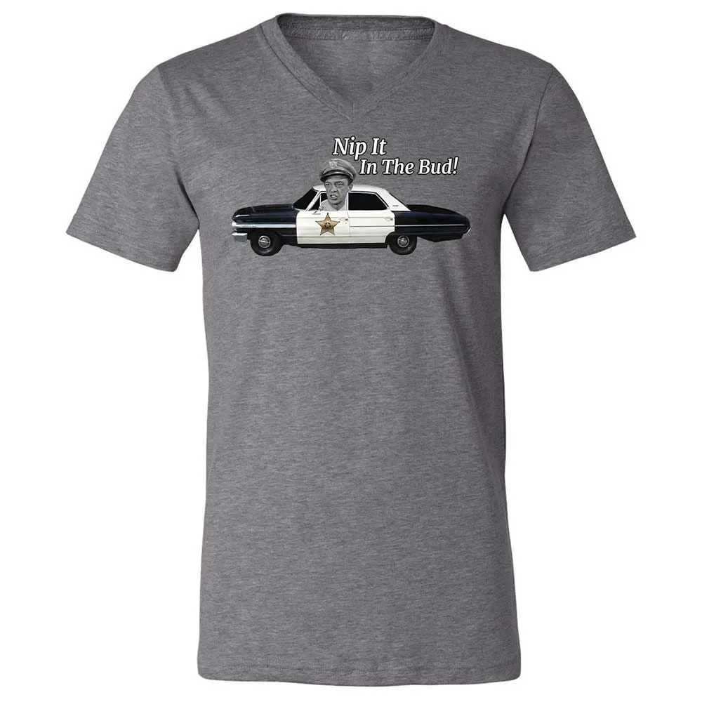 Unisex V-Neck T-Shirt - Z7DQBG1T - Deep Heather - 9