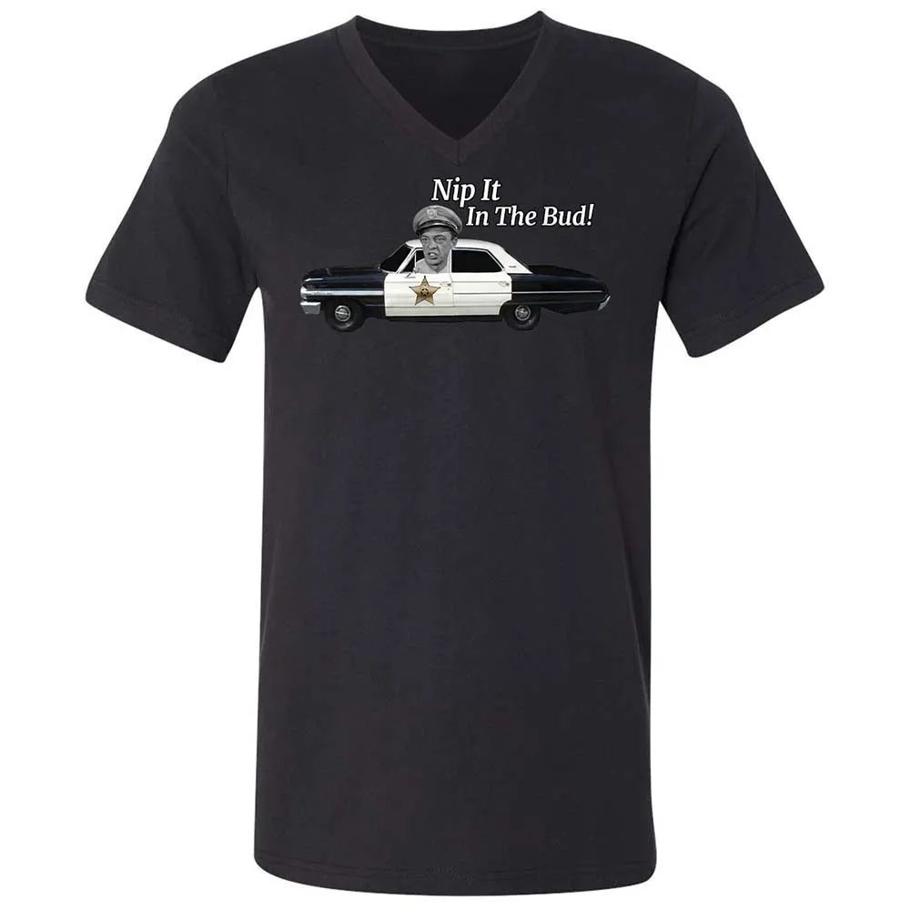 Unisex V-Neck T-Shirt - Z7DQBG1T - Black - 11