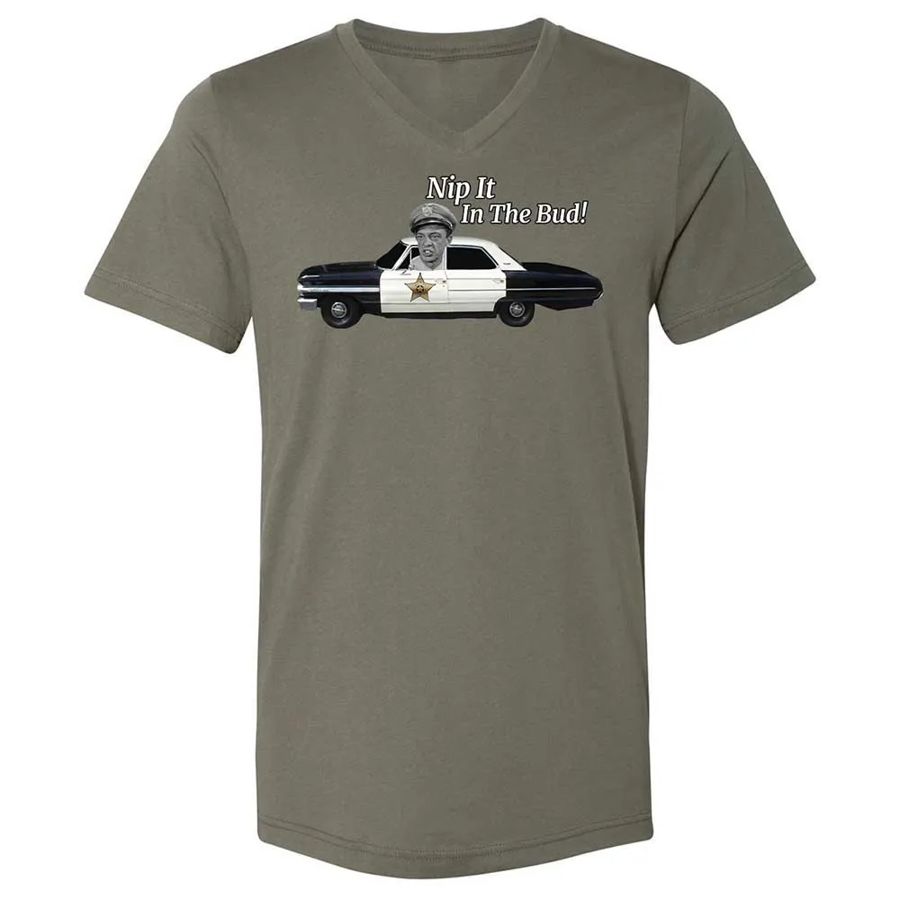 Unisex V-Neck T-Shirt - Z7DQBG1T - Military Green - 15