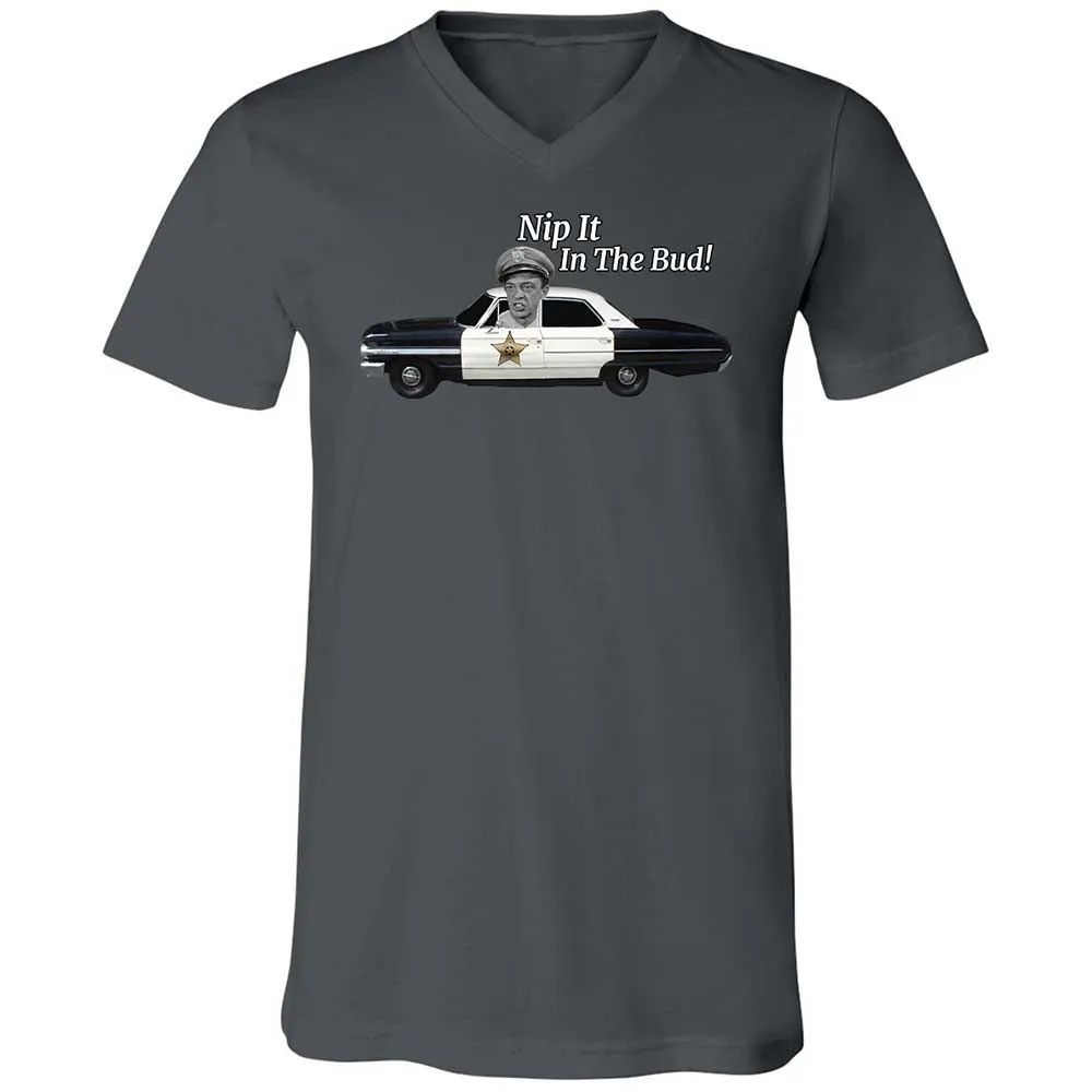 Unisex V-Neck T-Shirt - Z7DQBG1T - Asphalt - 16
