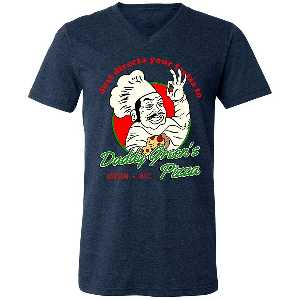 Unisex V-Neck T-Shirt - 7AY1BGVG - Heather Navy - 3