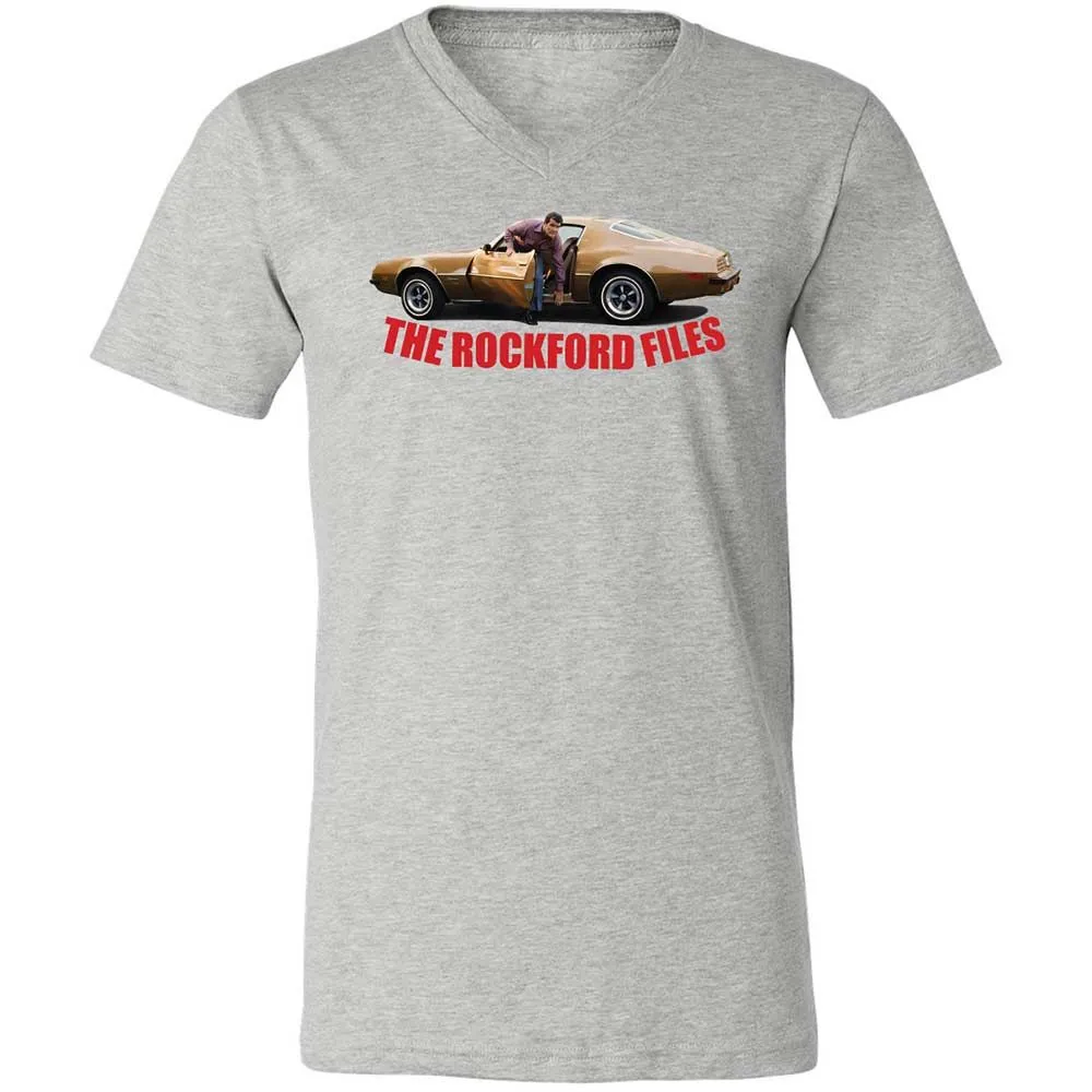 Unisex V-Neck T-Shirt - QSLY9VCD - Athletic Heather - 2