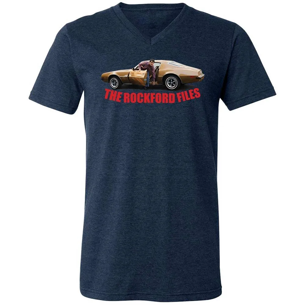 Unisex V-Neck T-Shirt - QSLY9VCD - Heather Navy - 13