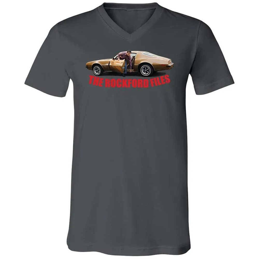 Unisex V-Neck T-Shirt - QSLY9VCD - Asphalt - 16