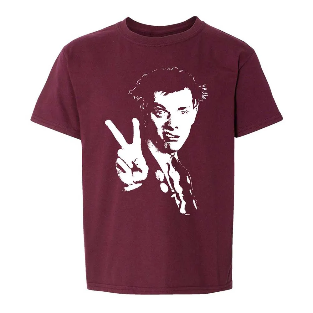 Kids T-Shirt - Black - Maroon - 14