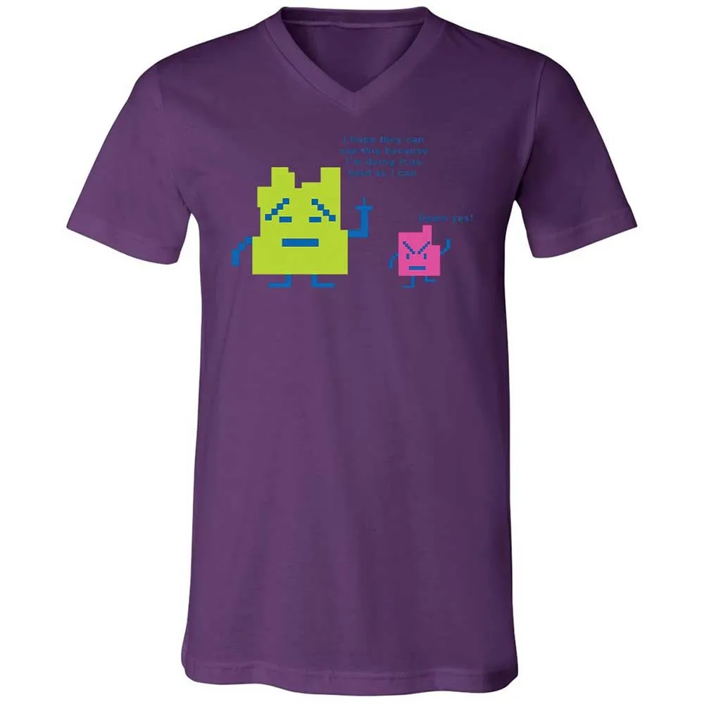 Unisex V-Neck T-Shirt - FJ7DM54A - Team Purple - 10