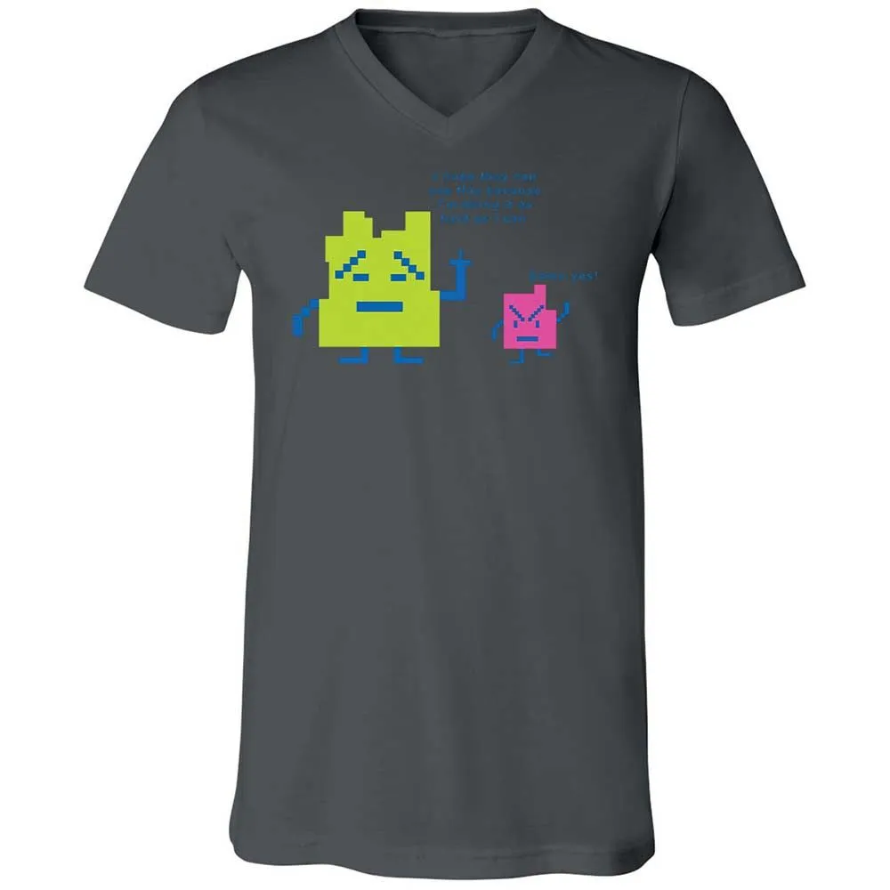 Unisex V-Neck T-Shirt - FJ7DM54A - Asphalt - 16