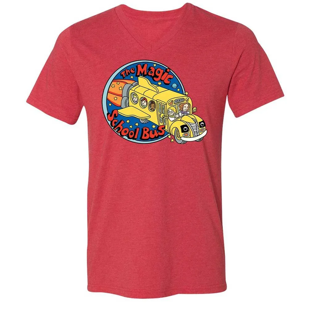 Unisex V-Neck T-Shirt - 7WT8Y391 - Heather Red - 6
