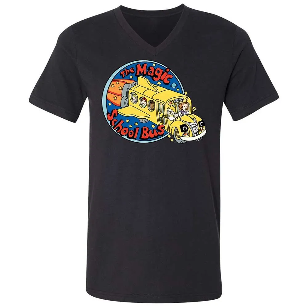 Unisex V-Neck T-Shirt - 7WT8Y391 - Black - 11