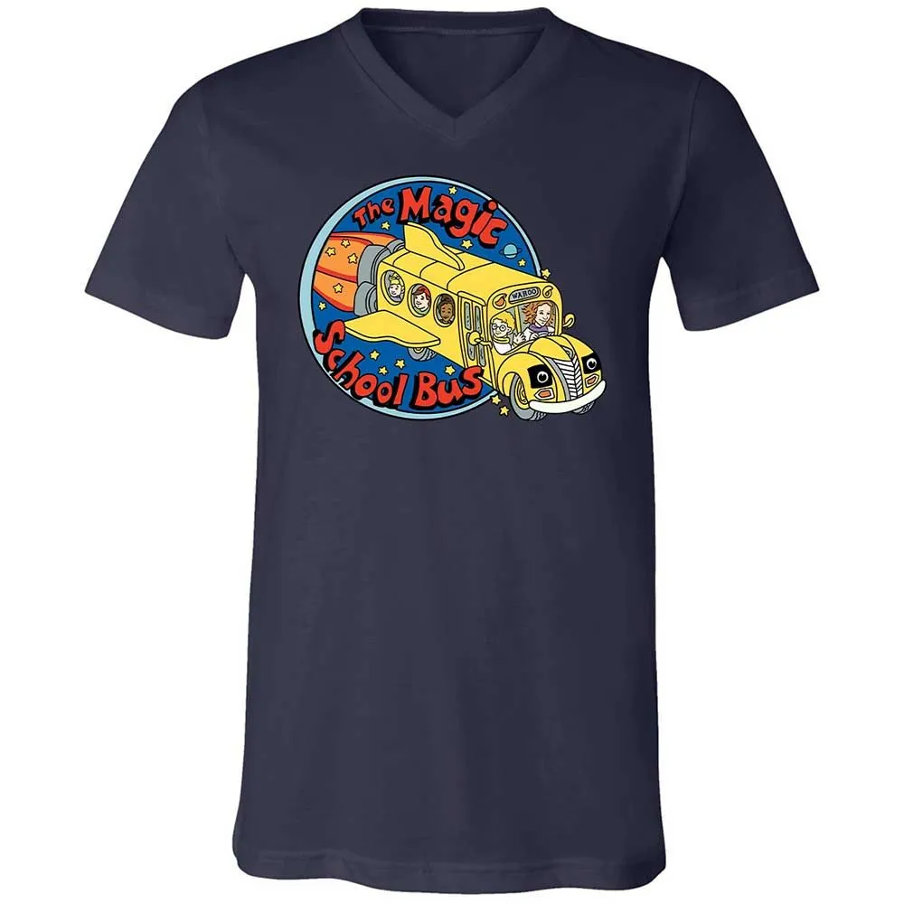 Unisex V-Neck T-Shirt - 7WT8Y391 - Navy - 12