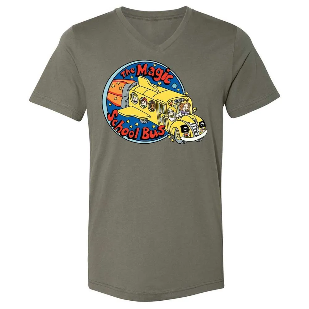 Unisex V-Neck T-Shirt - 7WT8Y391 - Military Green - 15