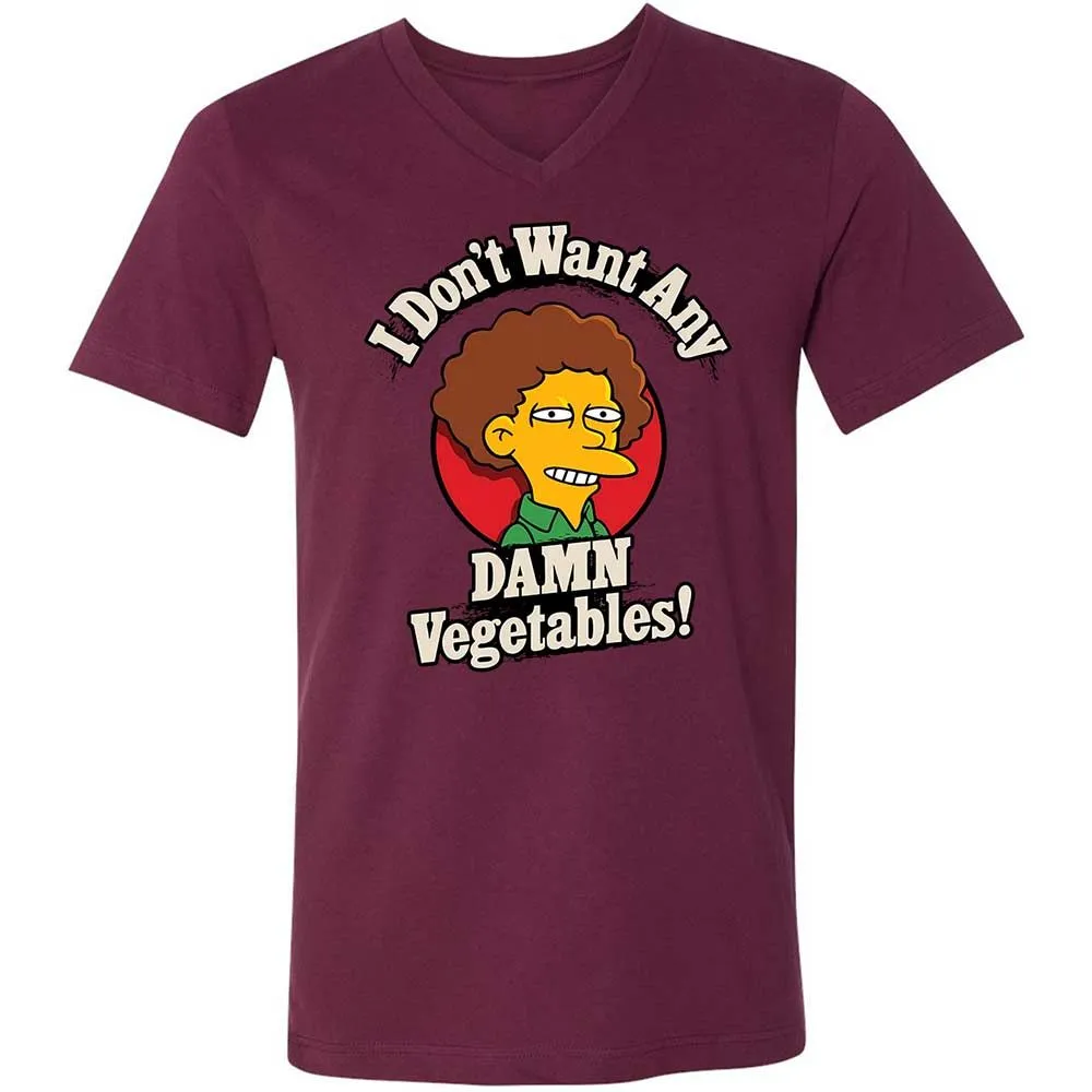 Unisex V-Neck T-Shirt - EU4PFD14 - Maroon - 14
