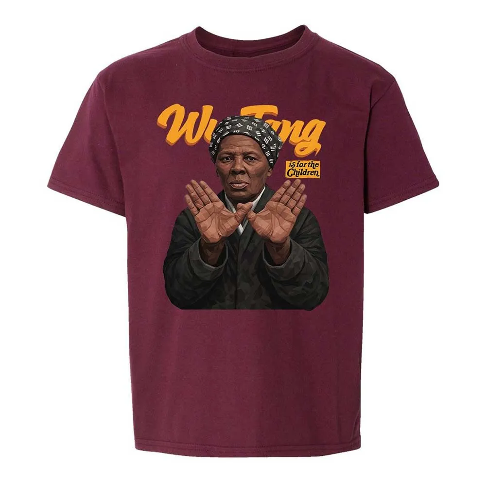 Kids T-Shirt - Black - Maroon - 14