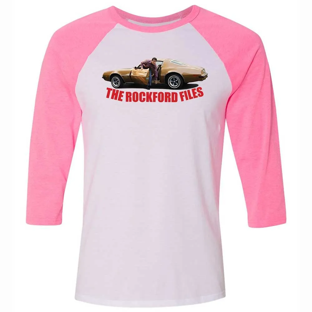 Unisex 3/4 Baseball Tee - X1UZQJ6N - White/Neon Pink - 12