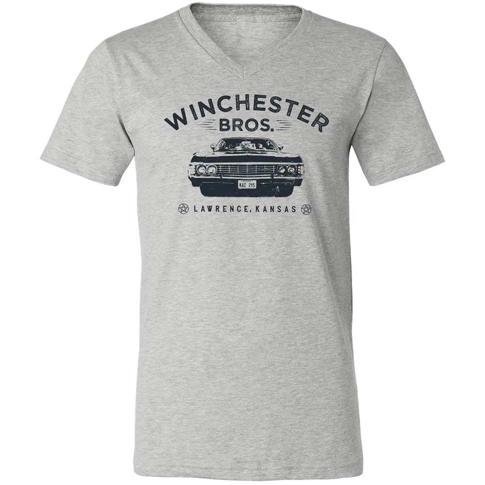 Unisex V-Neck T-Shirt - 834JBRNV - Athletic Heather - 2