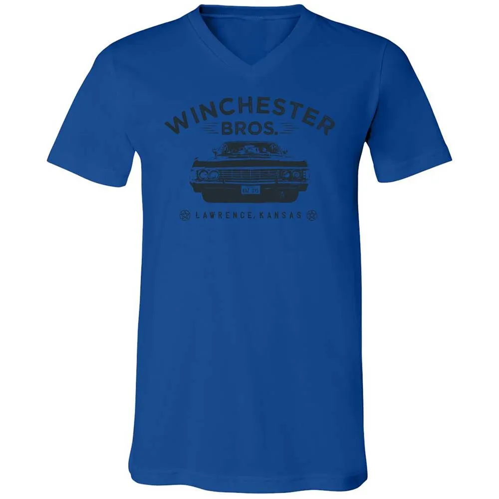 Unisex V-Neck T-Shirt - 834JBRNV - True Royal - 3