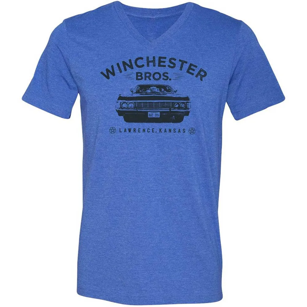Unisex V-Neck T-Shirt - 834JBRNV - Heather True Royal - 4