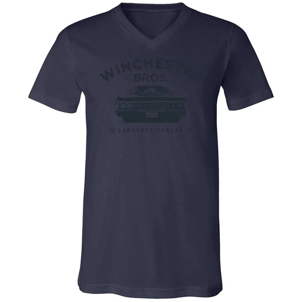 Unisex V-Neck T-Shirt - 834JBRNV - Navy - 12