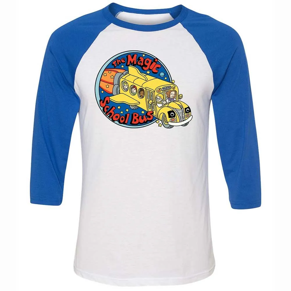 Unisex 3/4 Baseball Tee - 348BUMC6 - White/True Royal - 10