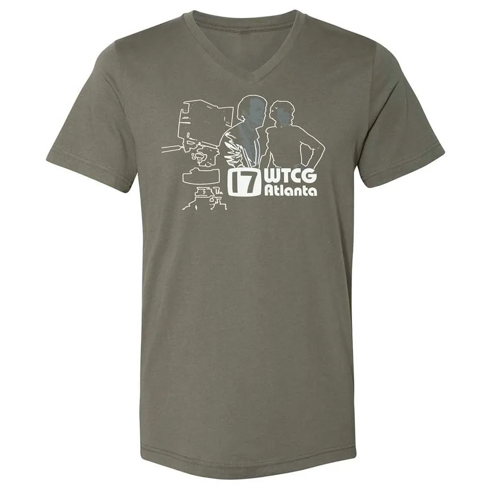Unisex V-Neck T-Shirt - HRYXR2FE - Military Green - 11
