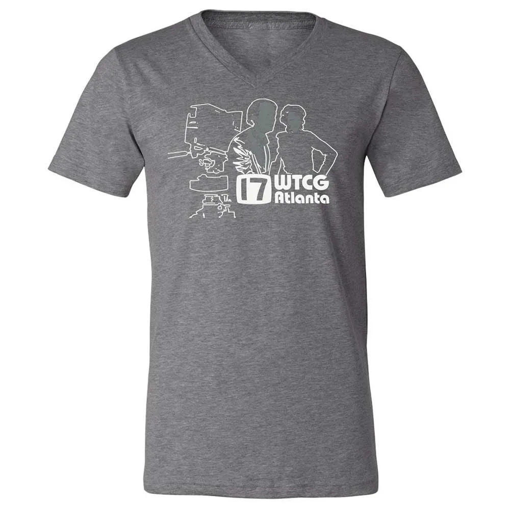 Unisex V-Neck T-Shirt - HRYXR2FE - Deep Heather - 14