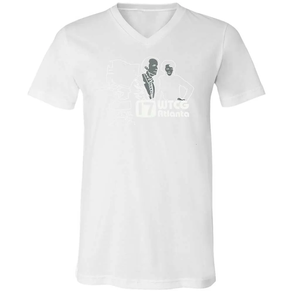 Unisex V-Neck T-Shirt - HRYXR2FE - White - 16