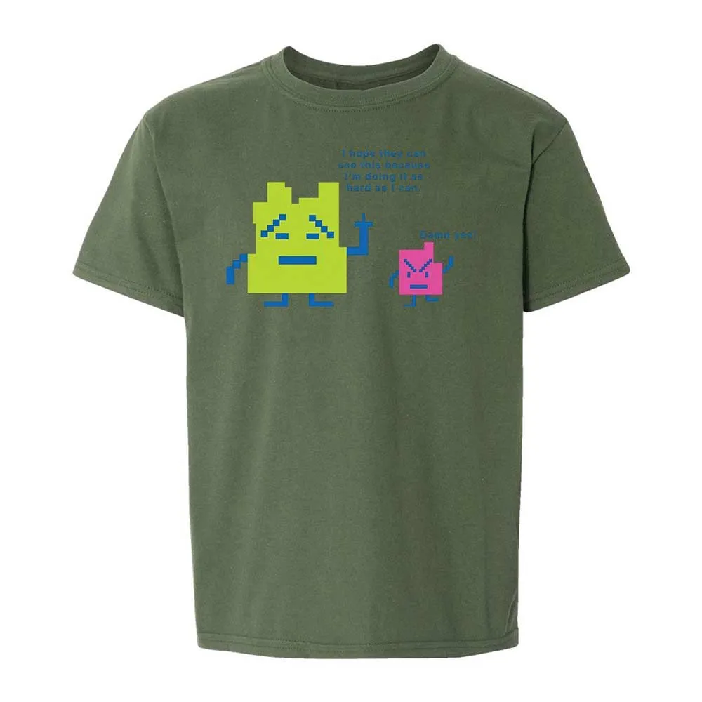 Kids T-Shirt - QM8JEJGX - Military Green - 20