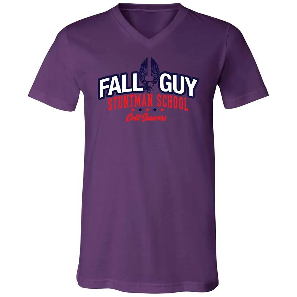 Unisex V-Neck T-Shirt - CXRM8NZJ - Team Purple - 10