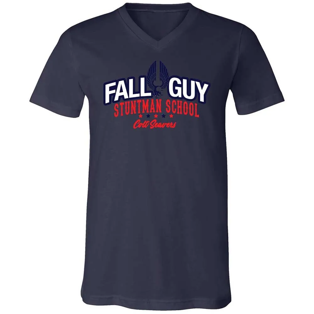 Unisex V-Neck T-Shirt - CXRM8NZJ - Navy - 12