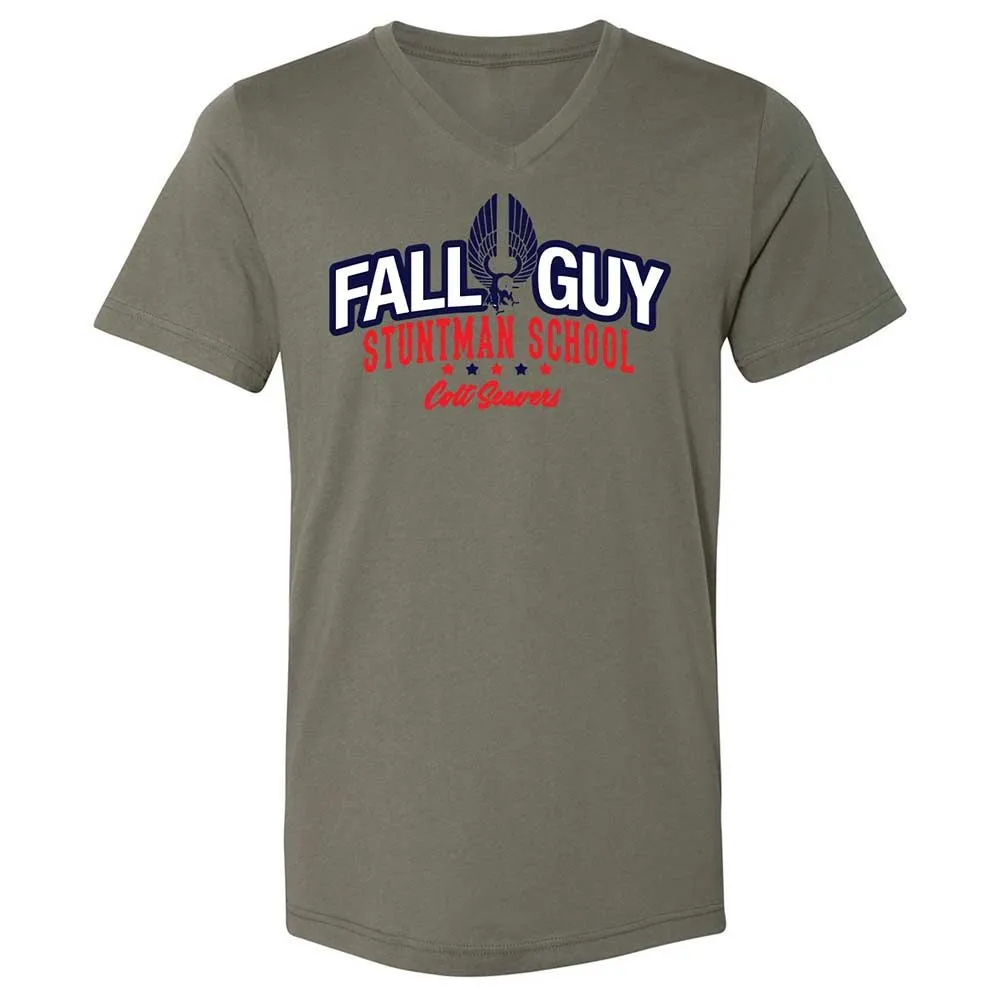Unisex V-Neck T-Shirt - CXRM8NZJ - Military Green - 15