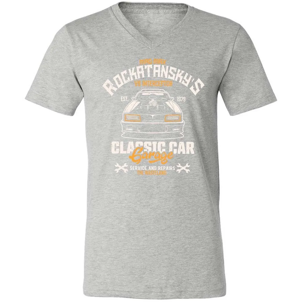 Unisex V-Neck T-Shirt - RN6ZEVTQ - Athletic Heather - 15