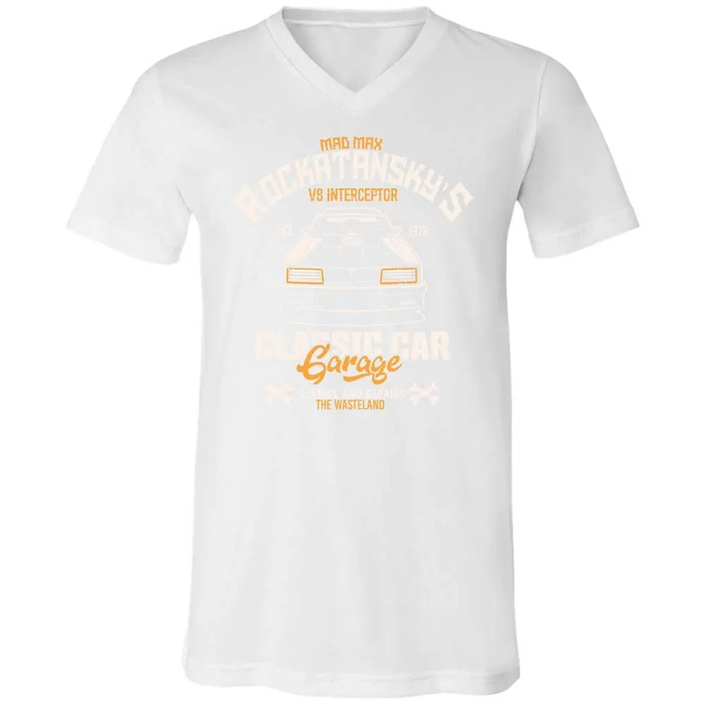 Unisex V-Neck T-Shirt - RN6ZEVTQ - White - 16