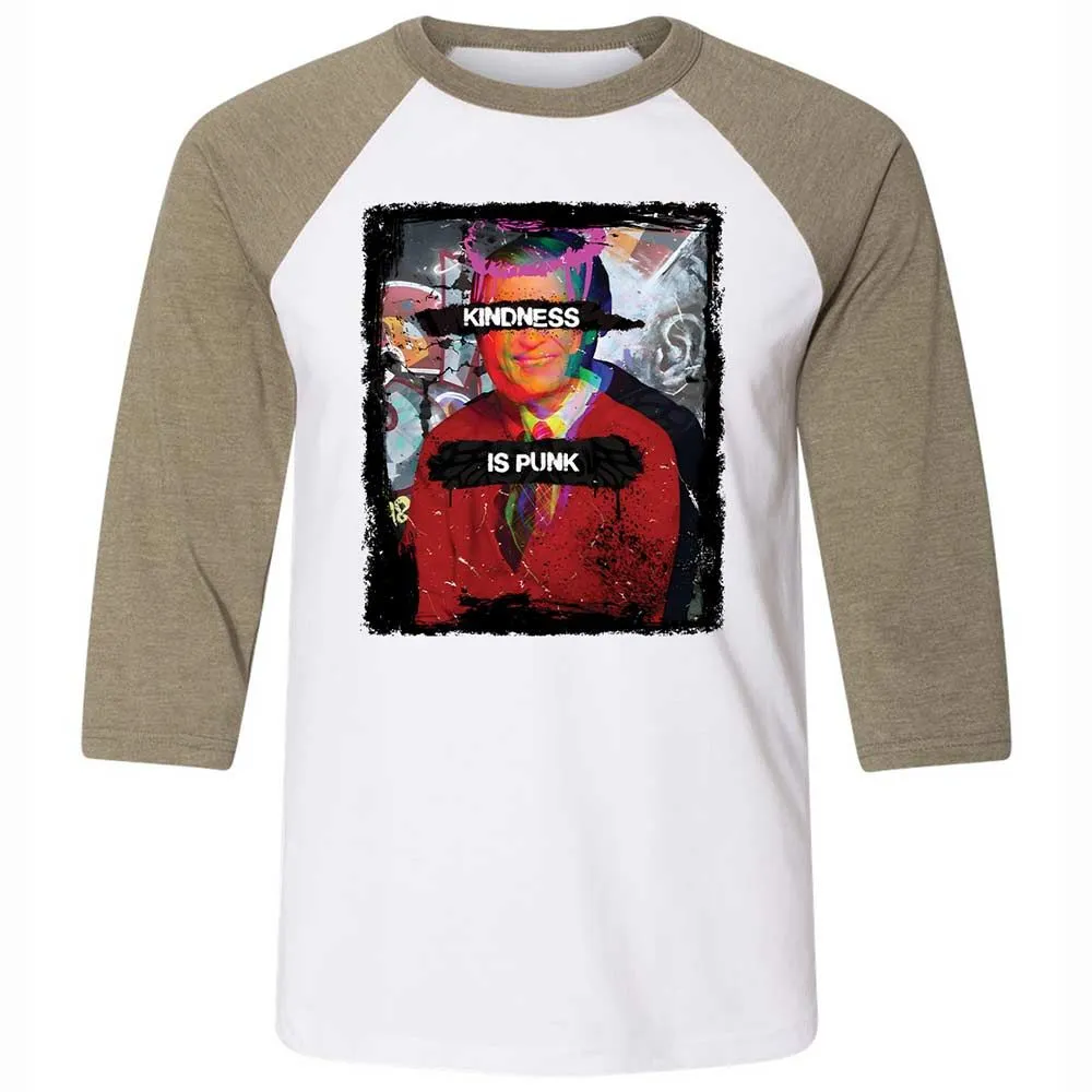 Kindness is Punk - White/Heather Olive - 4