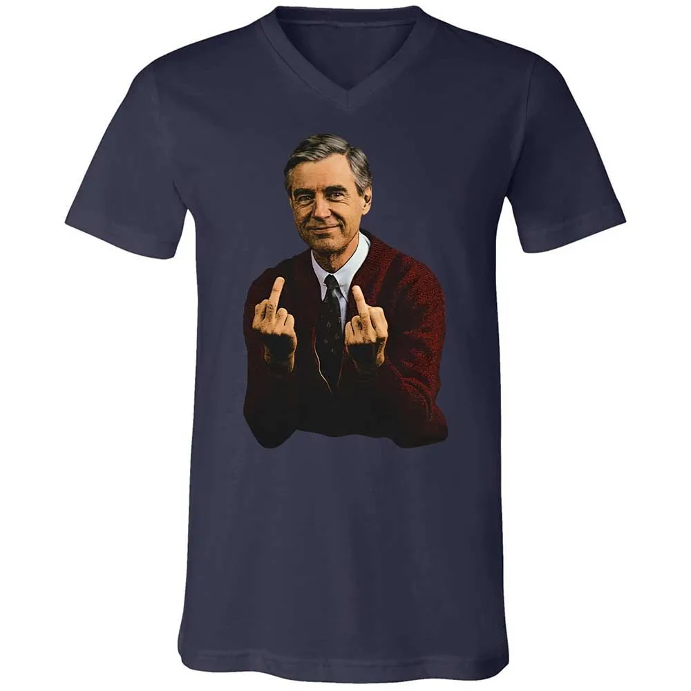 Unisex V-Neck T-Shirt - G3HW4X8U - Navy - 12