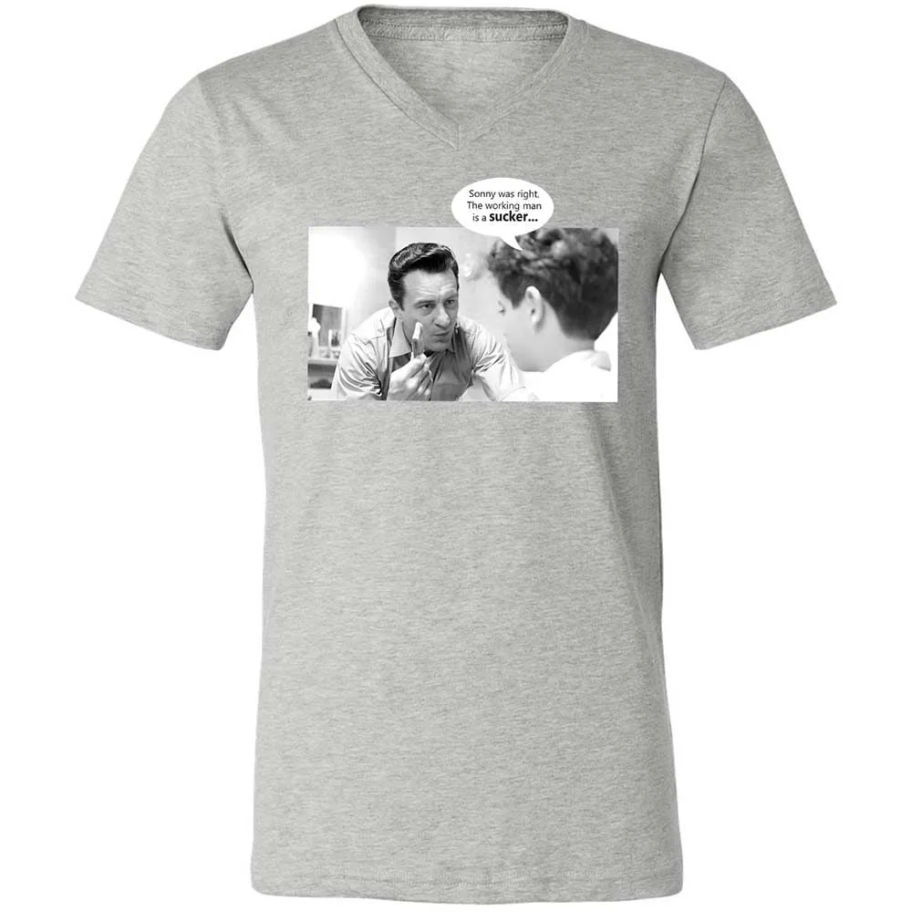 Unisex V-Neck T-Shirt - 1XFDQHCD - Athletic Heather - 15