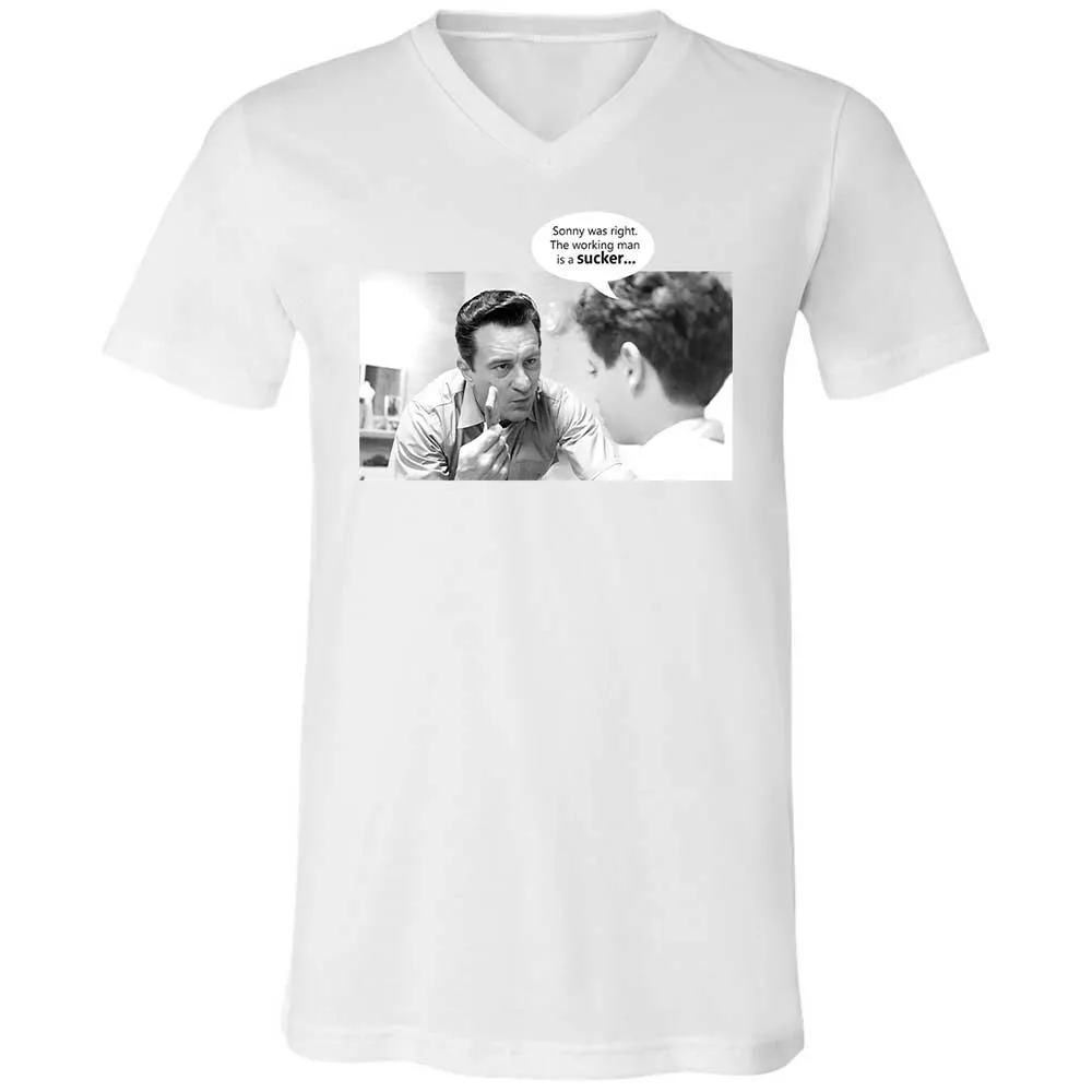 Unisex V-Neck T-Shirt - 1XFDQHCD - White - 16