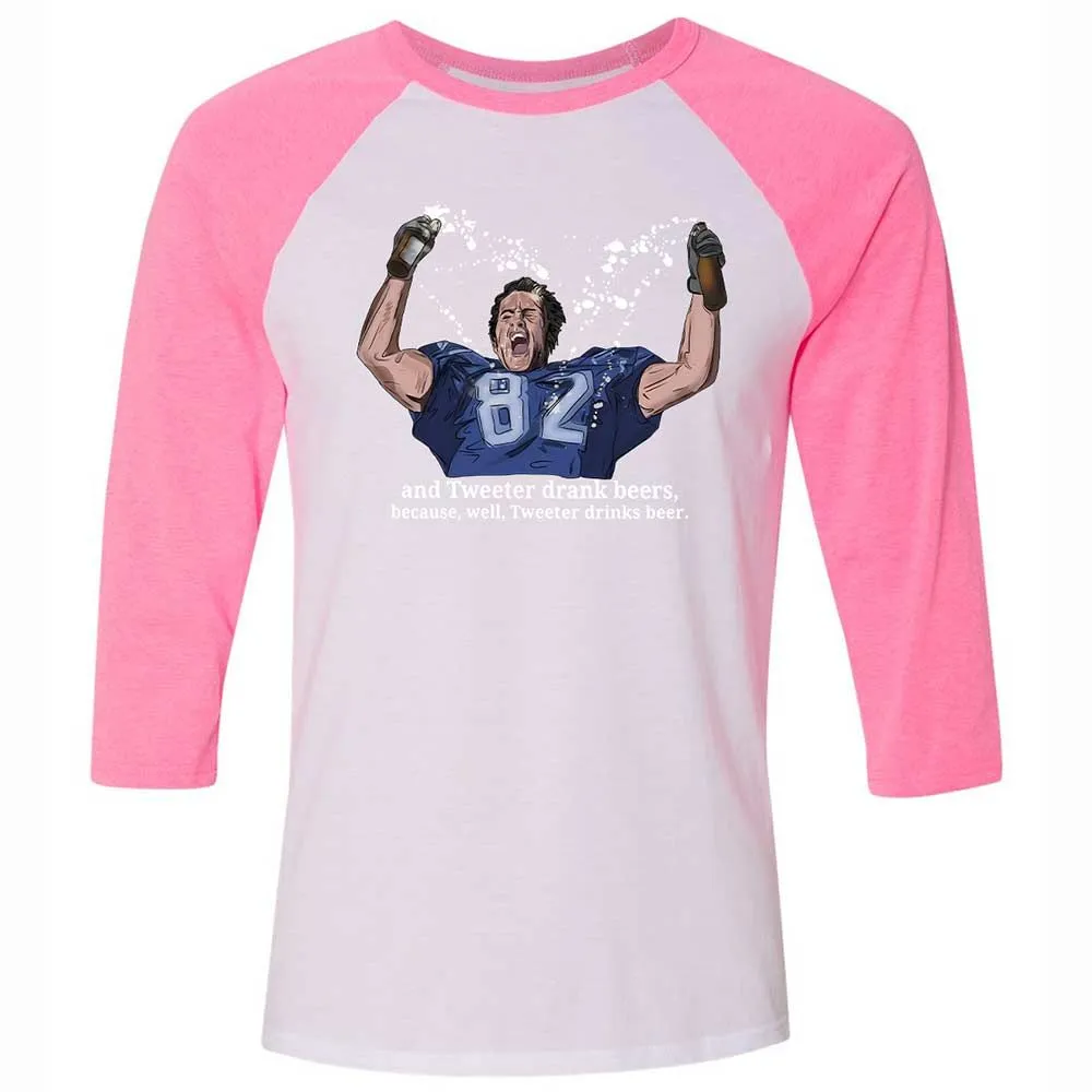 Unisex 3/4 Baseball Tee - 9LGMM1S7 - White/Neon Pink - 12
