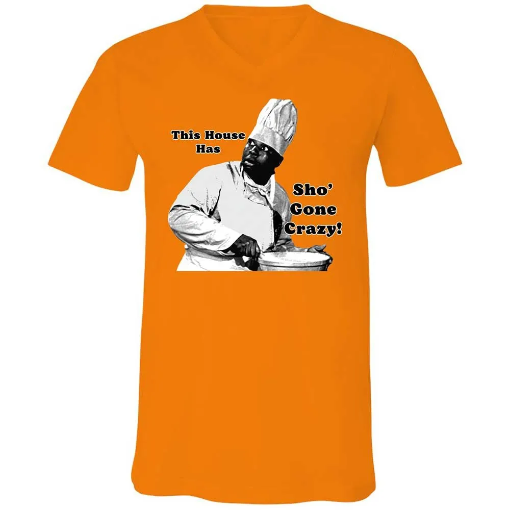 Unisex V-Neck T-Shirt - D2QFEQRA - Orange - 7